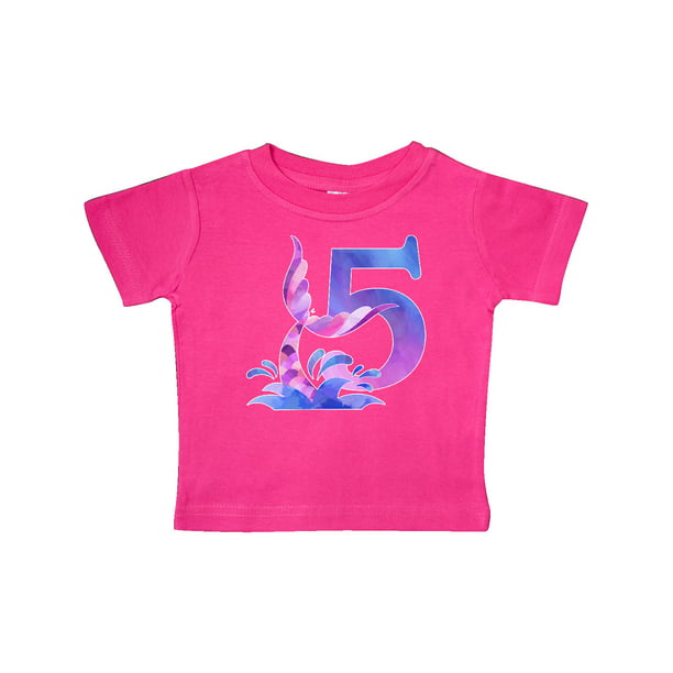 inktastic 5th Birthday Mermaid Toddler T-Shirt 